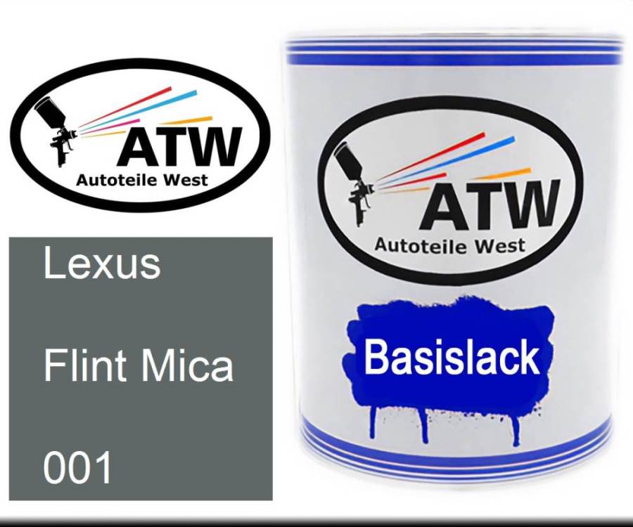 Lexus, Flint Mica, 001: 1L Lackdose, von ATW Autoteile West.